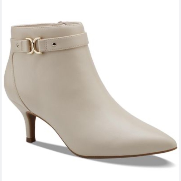 Charter Club Shoes - CHARTER CLUB Ulyssa‎ Womens Pointed Toe Faux Leather Booties 8M ( F 659)